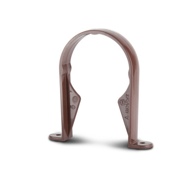 Polypipe Round Pipe 68mm Brown Pipe Brackets product image