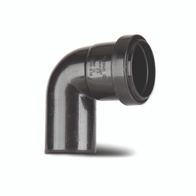 Further photograph of Polypipe Push Fit Waste 32mm Black Swivel Elbow M/F