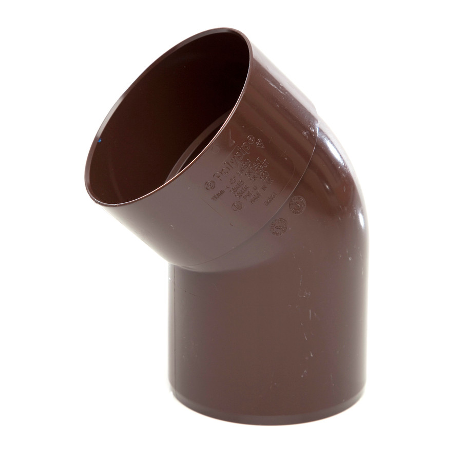 Photograph of Polypipe Soil & Vent 110mm 135? Solvent Socket x Spigot Offset Bend Brown SB404