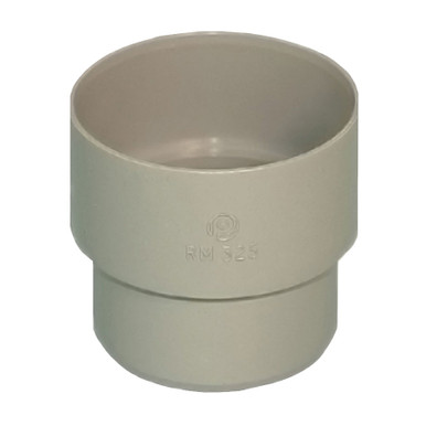 Polypipe Rainwater Round Pipe 50mm Connector Grey RM325 product image