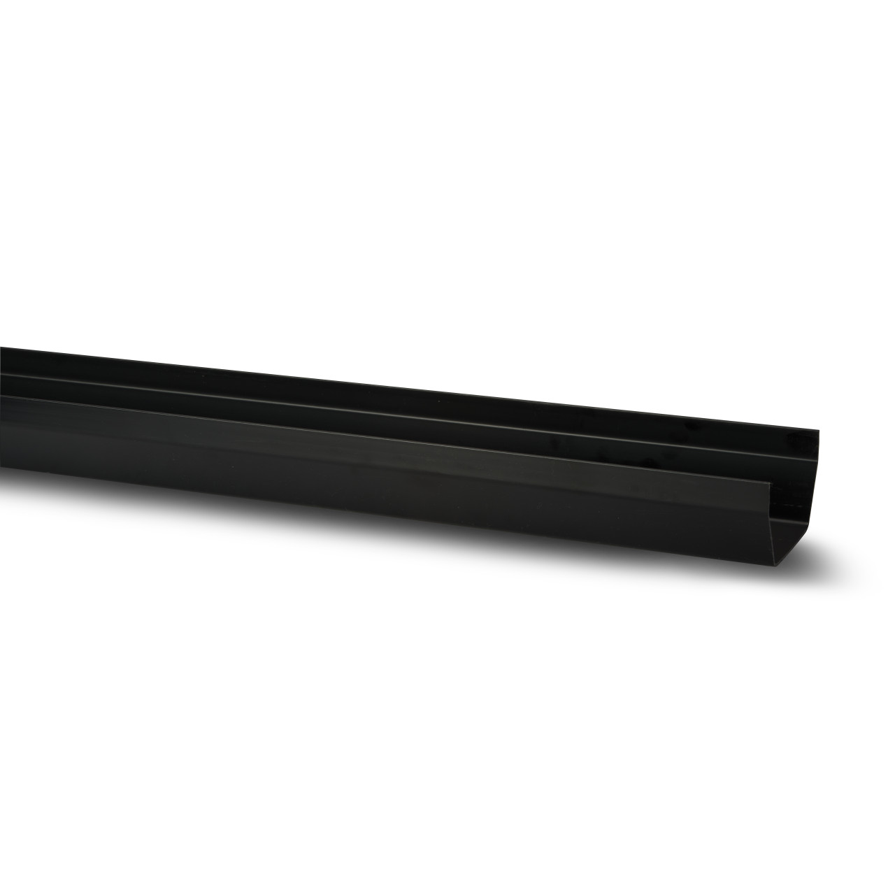 Photograph of Polypipe Square 112mm Black Gutter 4m