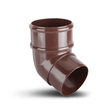 Further photograph of Polypipe Round Pipe 68mm Brown Bend 112.5Deg