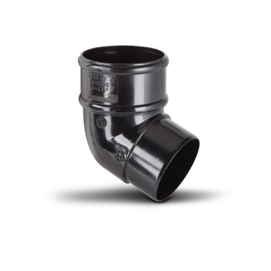 Polypipe Round Pipe 68mm Black Bends 112.5Deg