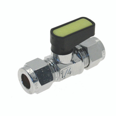 Further photograph of 10mm CxC Chrome Mini Bore Gas Valve