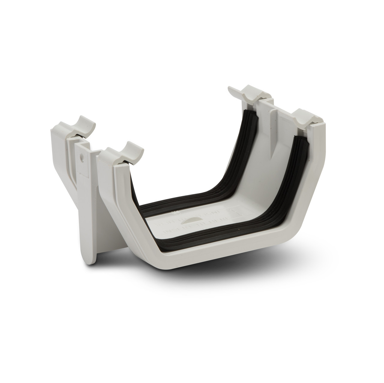 Photograph of Polypipe Square 112mm White Gutter Union Bracket