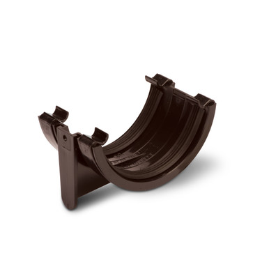 Polypipe Half Round 112mm Brown Gutter Union Bracket product image