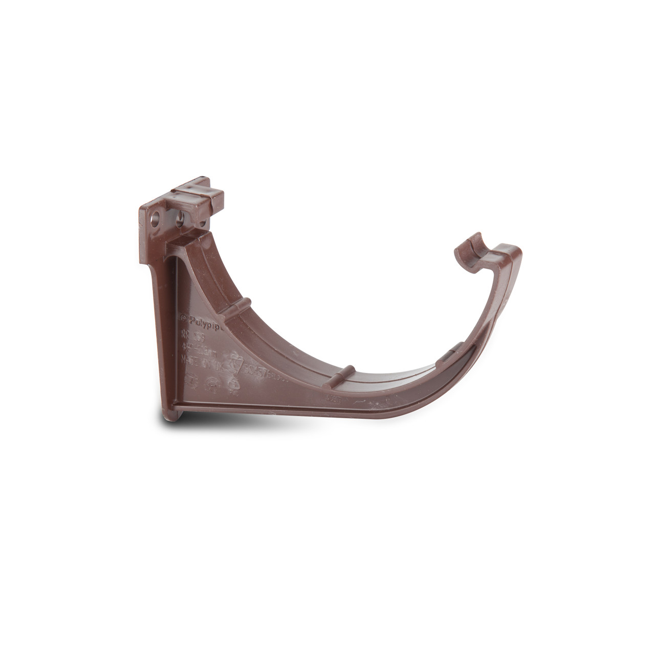 Photograph of Polypipe Half Round 112mm Brown Gutter Fascia Bracket