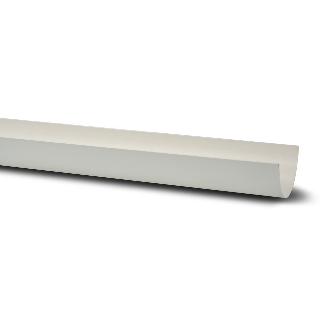 Photograph of Polypipe Deep Capacity Gutter 117 X 75mm White 4m Gutter