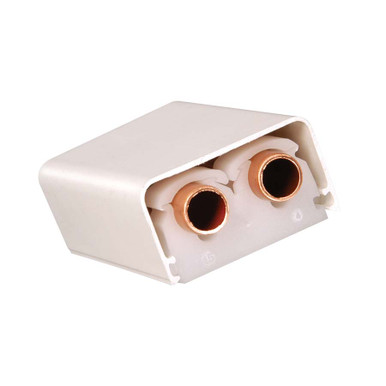 Further photograph of Talon Double Pipe Cover White 15mm x 3m