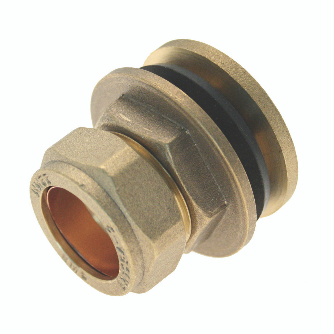 Photograph of Compression Fitting Straight Tank Connector 15mm