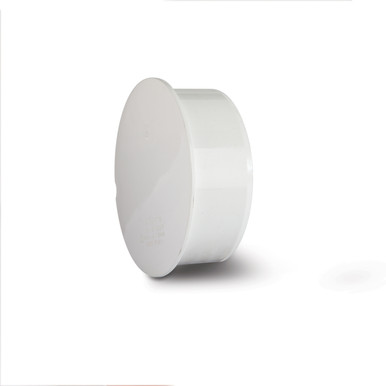 Further photograph of Polypipe Soil & Vent 110mm White Socket Plug