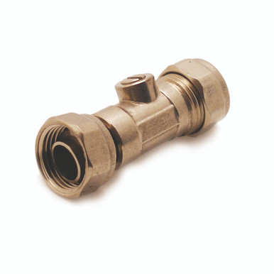 15mm x ? FI Straight Service Valve Chrome product image