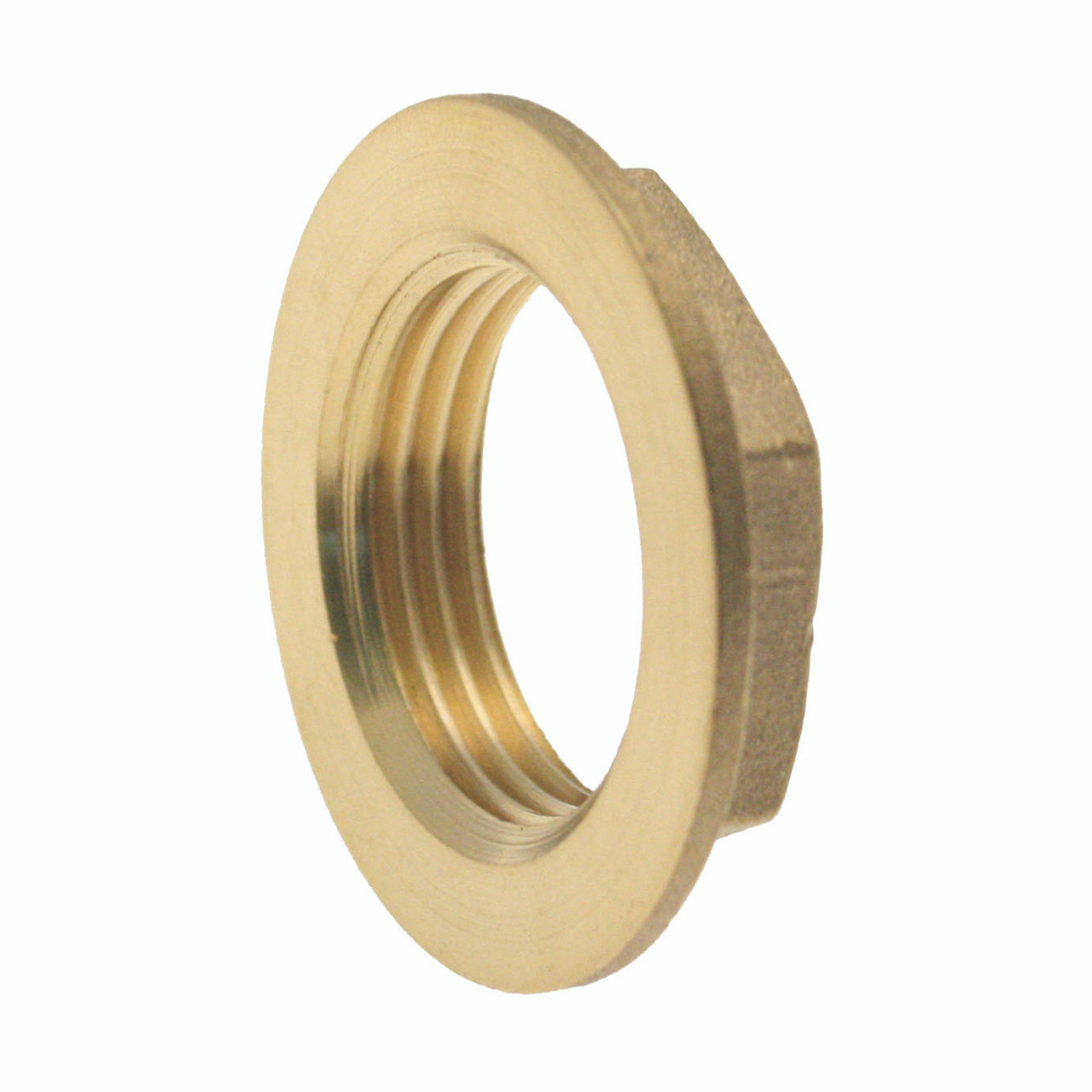 Photograph of Brass Fittings Flanged Backnut ?" BSP