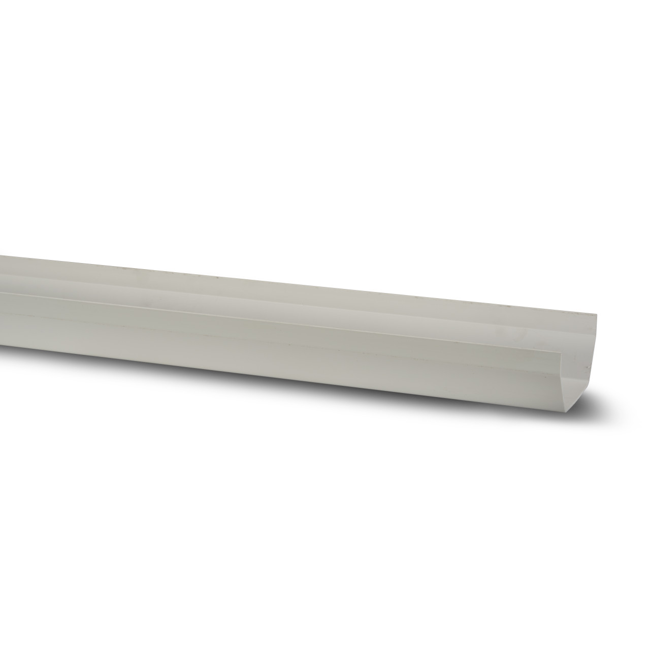 Photograph of Polypipe Square 112mm White Gutter 2m