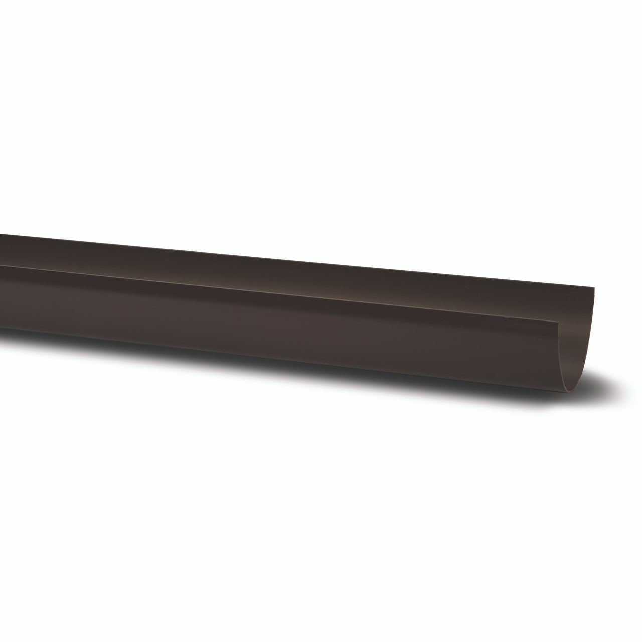 Photograph of Polypipe Deep Capacity Gutter 117 X 75mm Brown 4m Gutter