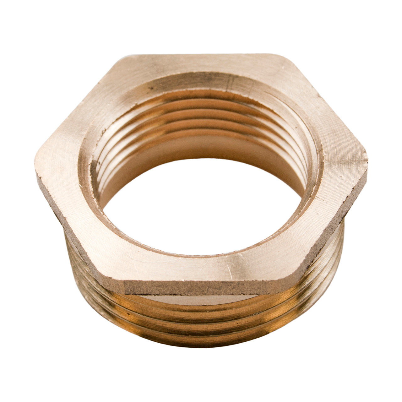 Photograph of Brass Fittings Hexagon Reducing Bush ?" x ?" BSP