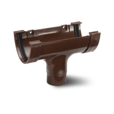 Further photograph of Polypipe Deep Capacity Gutter 117 X 75mm Brown Running Outlet