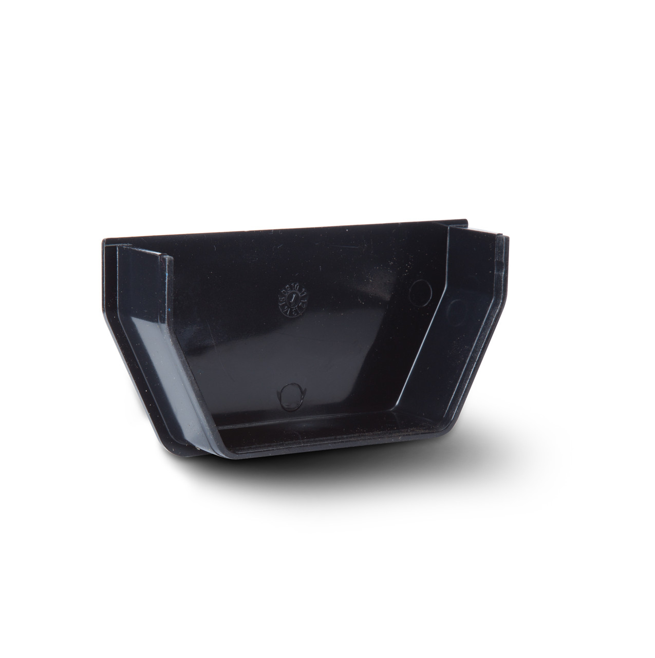 Photograph of Polypipe Square 112mm Black Gutter Internal Stop End