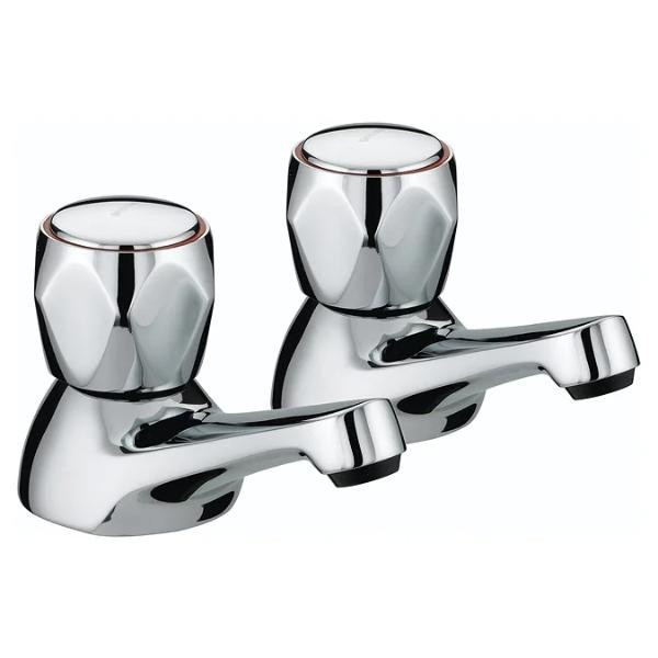 Photograph of Bristan Value Club Bath Pillar Taps (Pair)