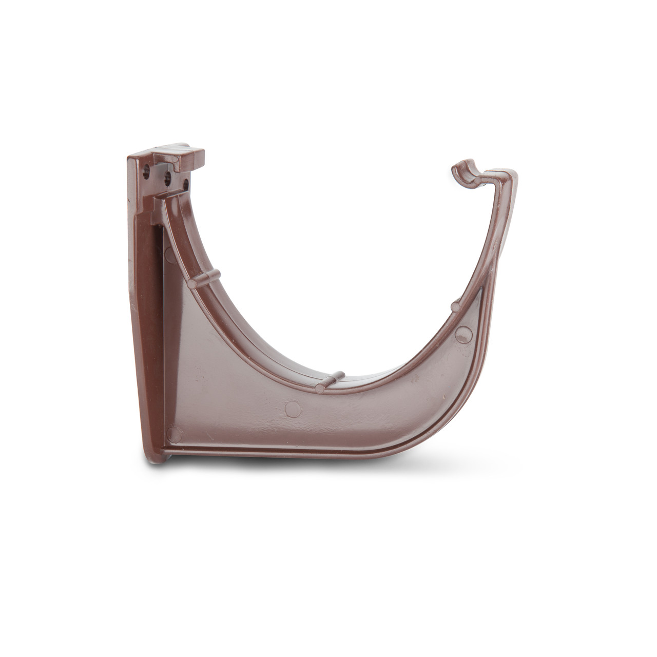 Photograph of Polypipe Deep Capacity Gutter 117 X 75mm Brown Fascia Bracket