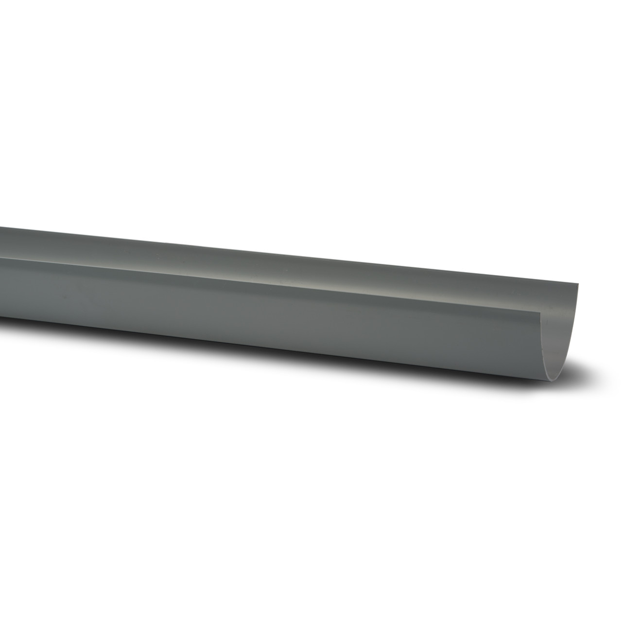 Photograph of Polypipe Deep Capacity Gutter 117 X 75mm Grey 4m Gutter