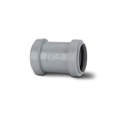 Polypipe Push Fit Waste 32mm Grey Straight Connector product image