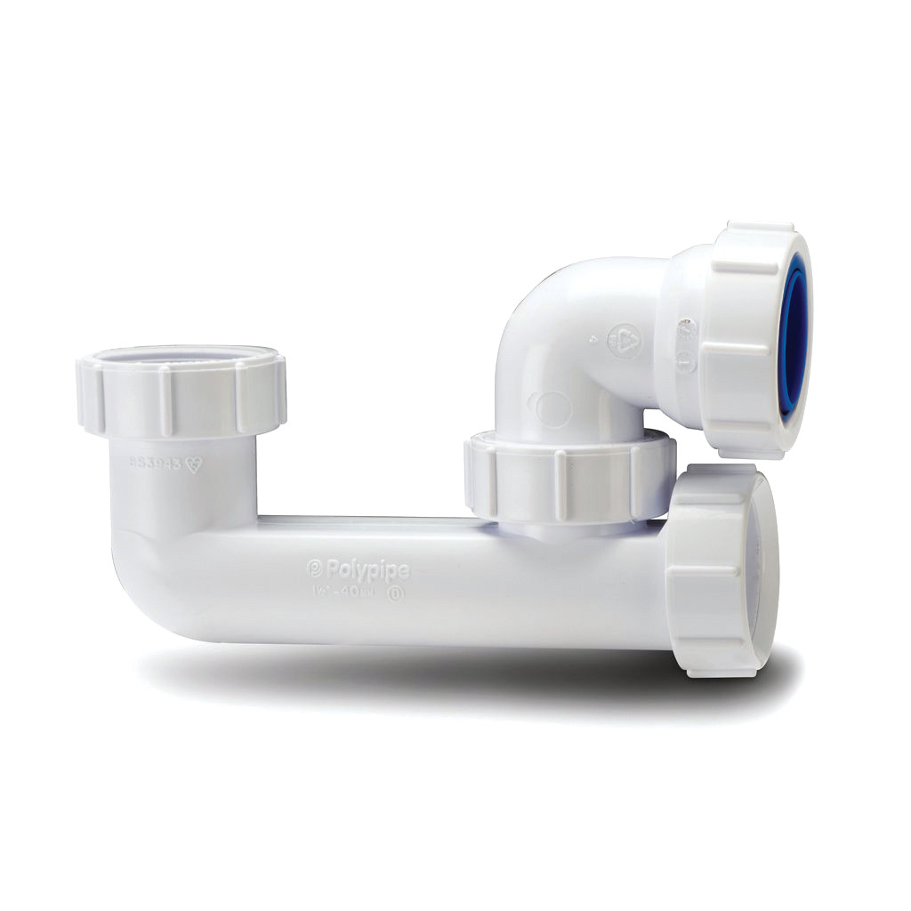 Photograph of Polypipe Nuflo - Low Level Bath Trap 40mm WT67