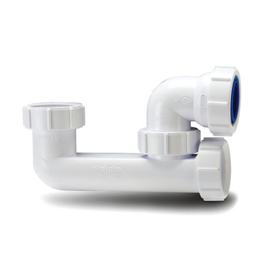 Further photograph of Polypipe Nuflo - Low Level Bath Trap 40mm WT67