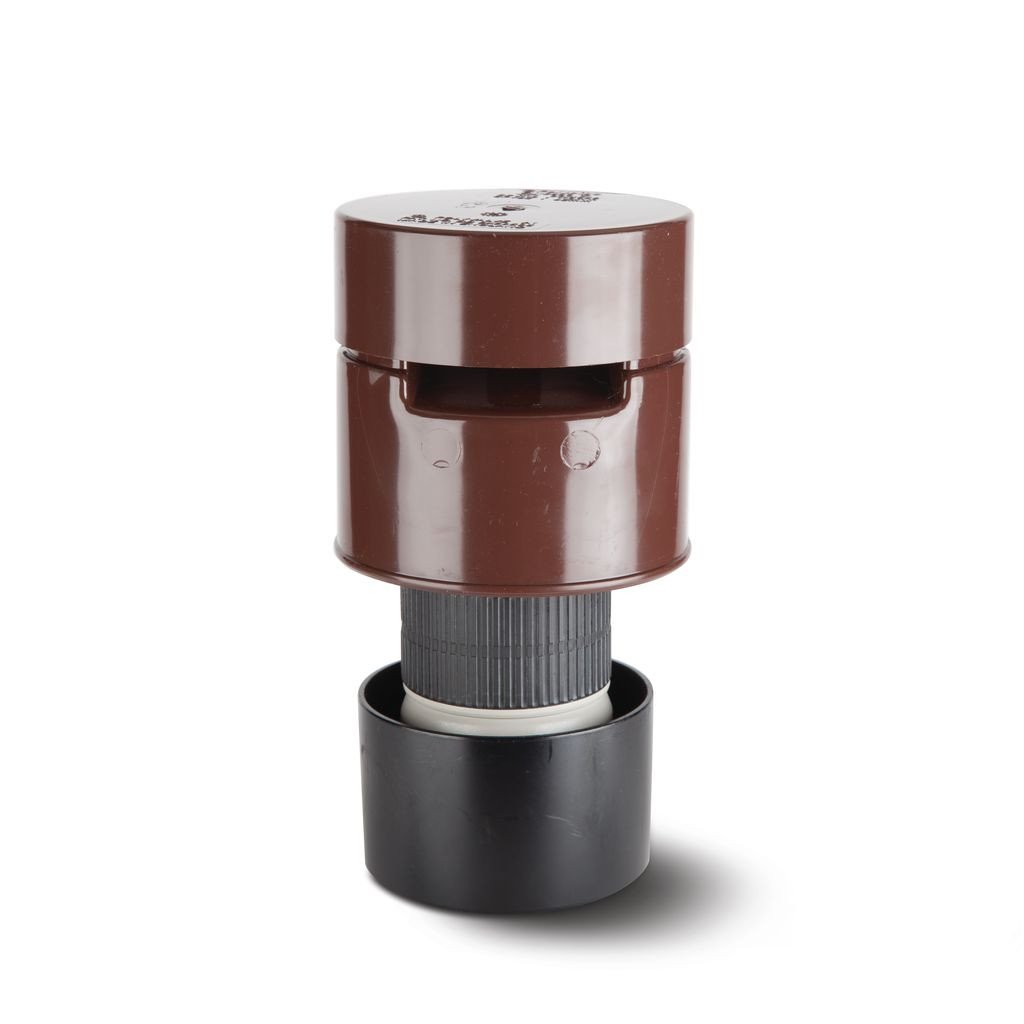 Photograph of Polypipe Soil & Vent 110mm Brown Air Admittance Polyvalve