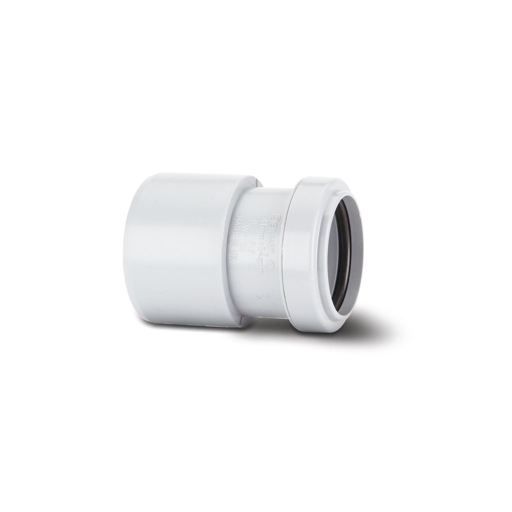 Photograph of Polypipe Push Fit Waste 40mm White Reducer 40 X 32mm