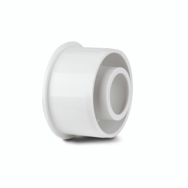 Polypipe Overflow 21.5mm Solvent Weld Reducer To 32mm White