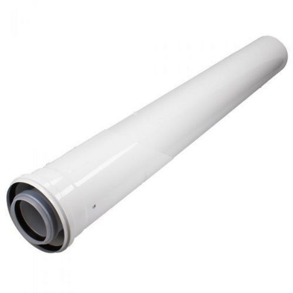 Photograph of Baxi White Flue Extension for Boilers, 1m Length, 100mm diameter