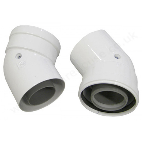 Photograph of Baxi HE Combi 45? Flue Bend Kit (Pair)