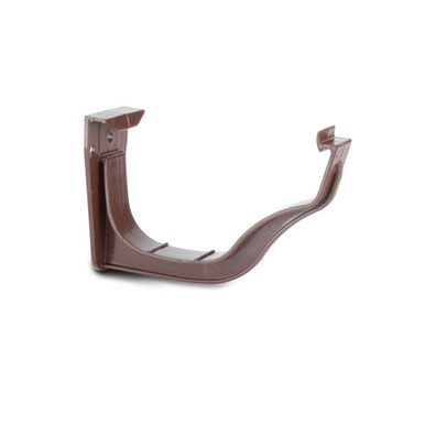 Further photograph of Polypipe Ogee Gutter Brown Fascia Bracket