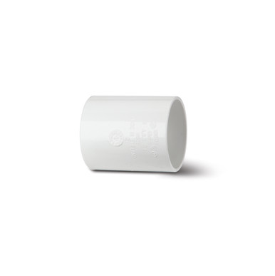 Polypipe Solvent Weld Waste 40mm White Straight Coupling