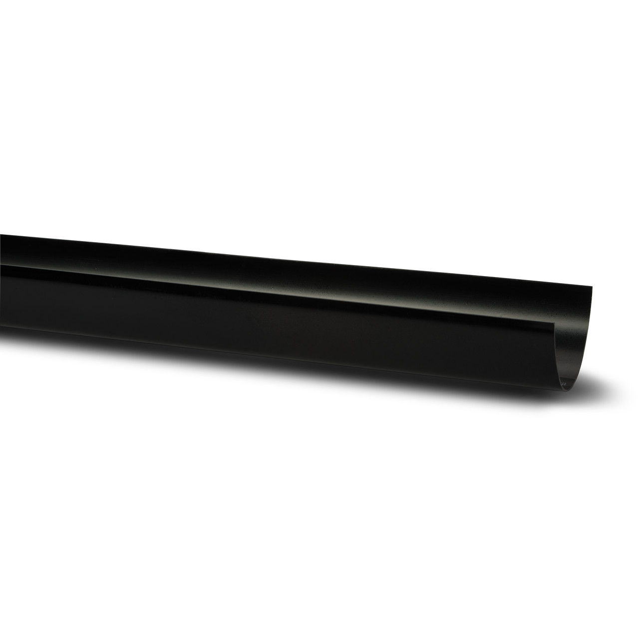 Photograph of Polypipe Deep Capacity Gutter 117 X 75mm Black 4m Gutter