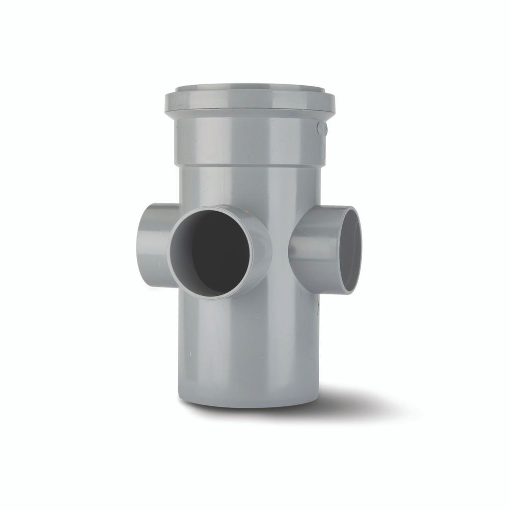 Photograph of Polypipe Soil & Vent 110mm Grey Boss Pipe