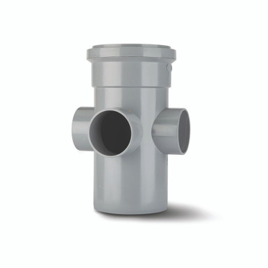 Polypipe Soil & Vent 110mm Grey Boss Pipe product image