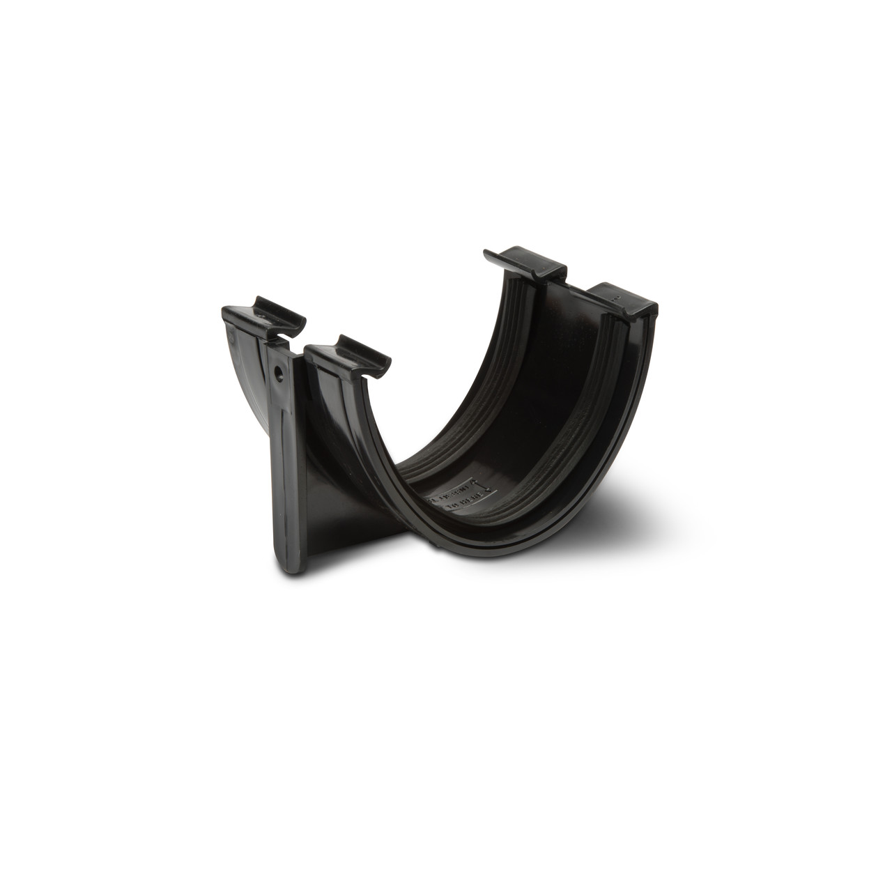 Photograph of Polypipe Deep Capacity Gutter 117 X 75mm Black Gutter Union