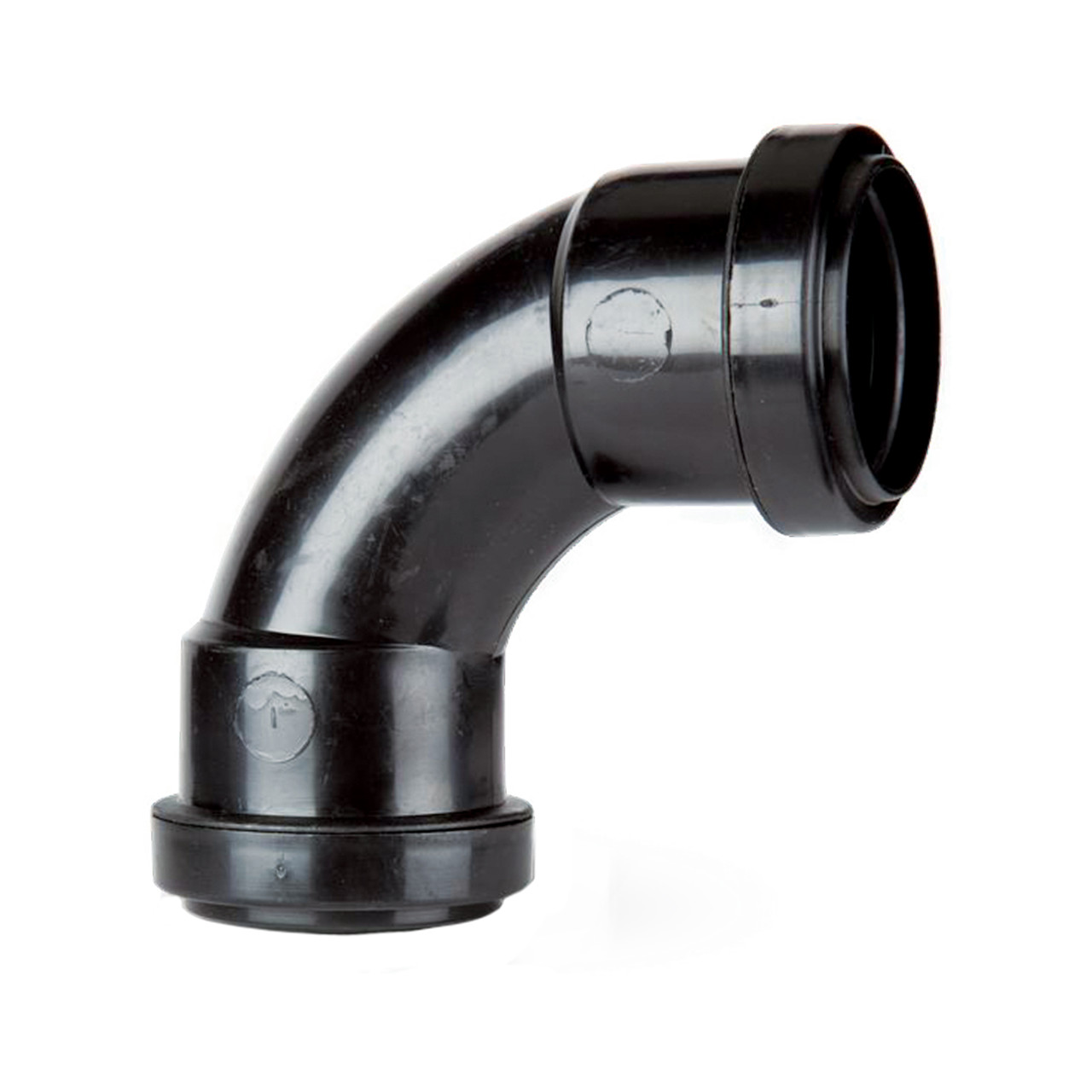 Photograph of Polypipe Push Fit Waste 32mm Black Swept Bend