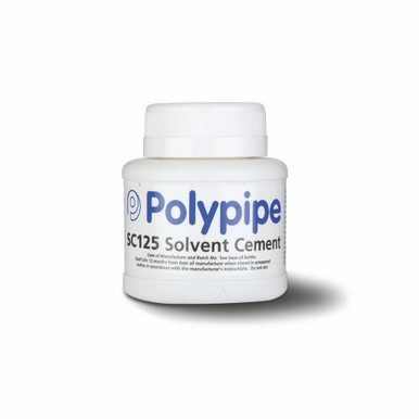 Further photograph of Polypipe Solvent Cement C/W Brush 125ml BS6209