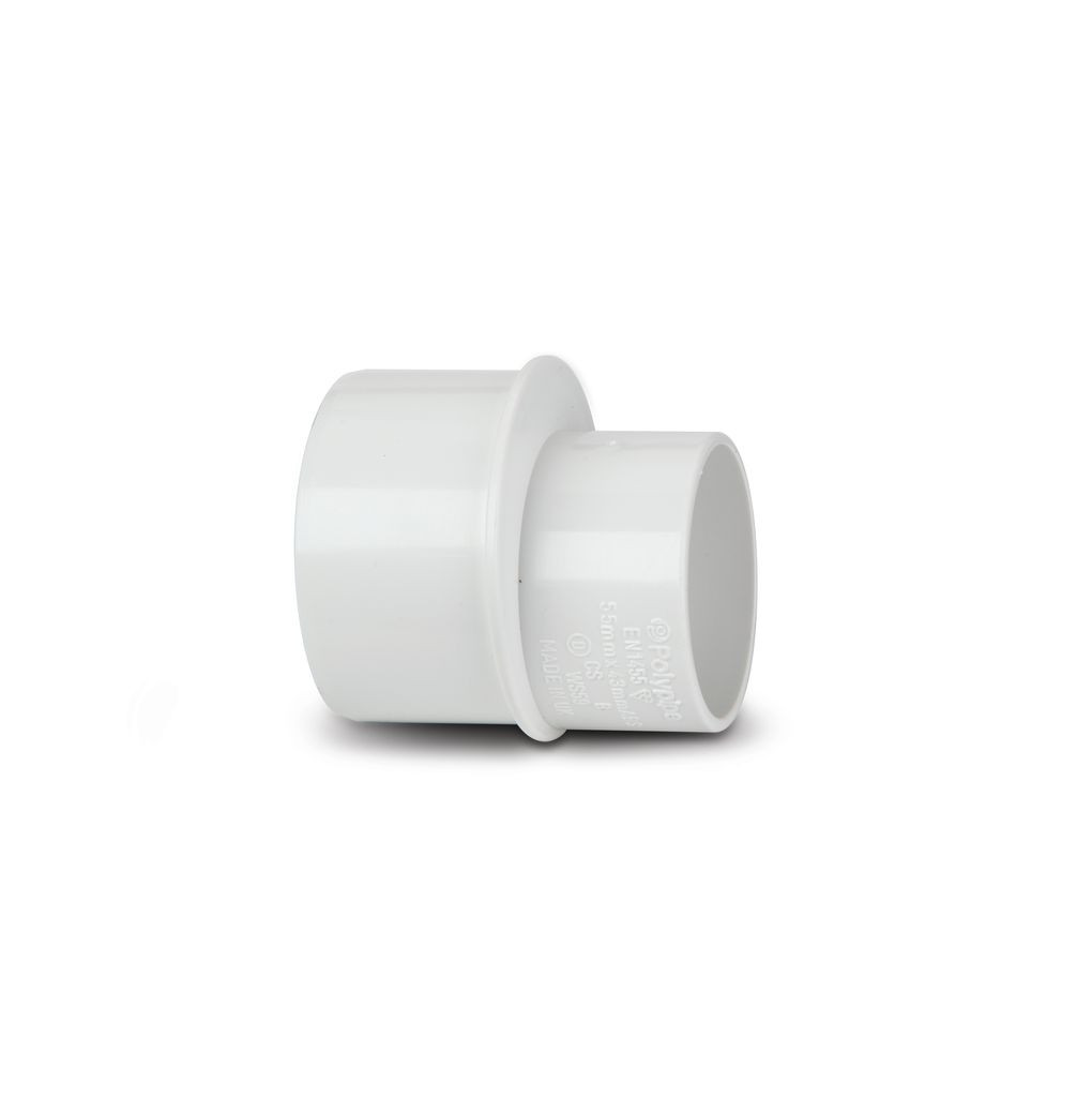 Photograph of Polypipe Solvent Weld Waste 40mm White 40mm X 32mm Reducer