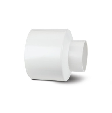 Polypipe Soil & Vent 110mm White Socket Reducer Waste product image