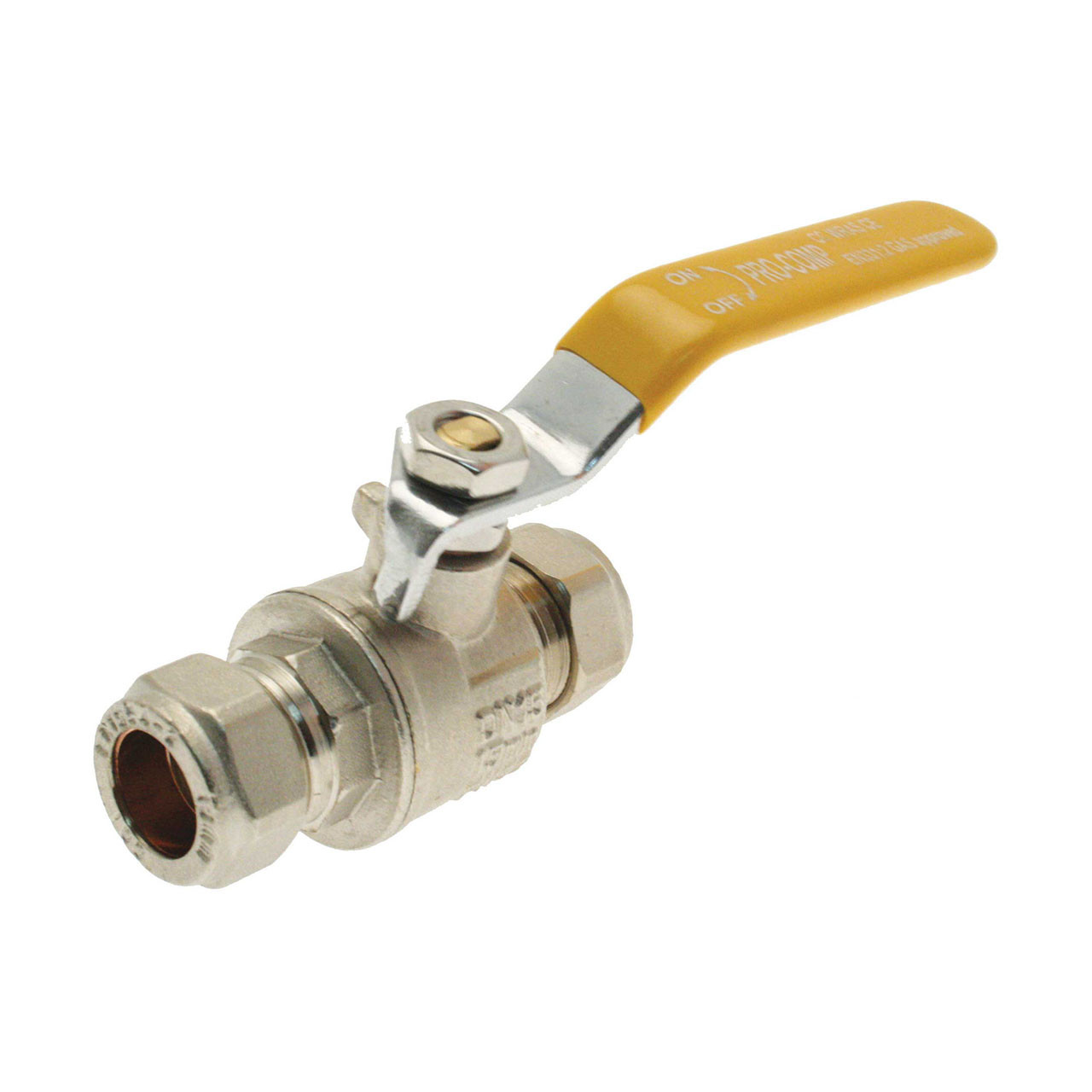 Photograph of 28mm Lever Handle Ball Valve PN25 DZR EN331 Approved Gas Only