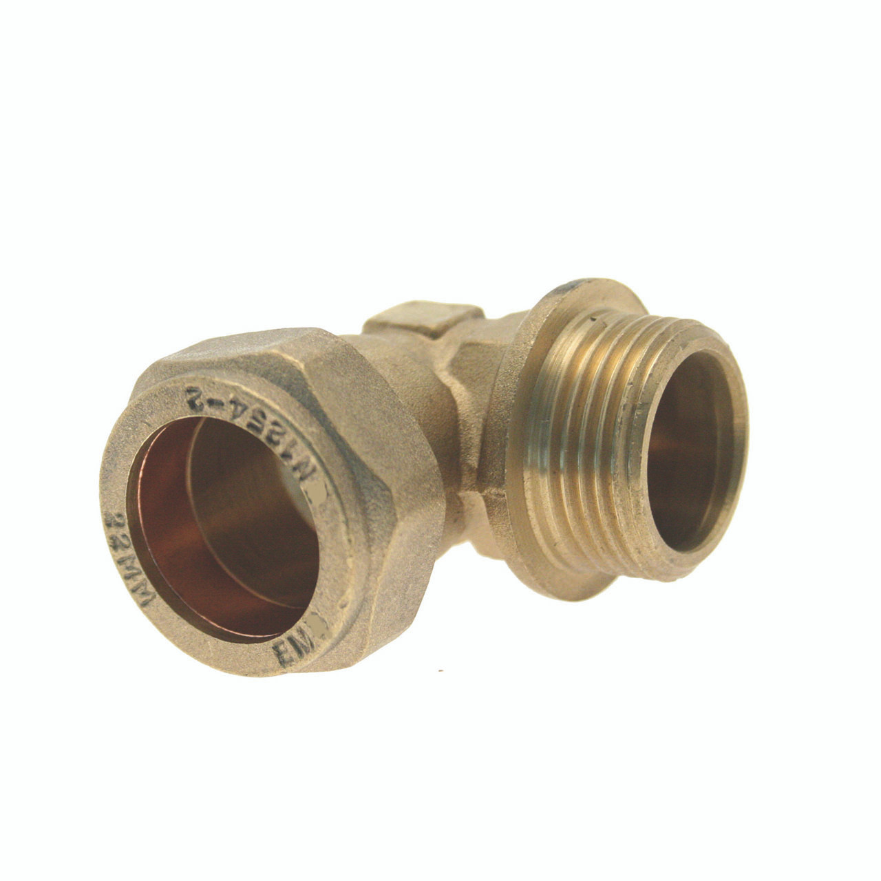 Photograph of Compression Fitting MI x C Elbow 1" x 22mm