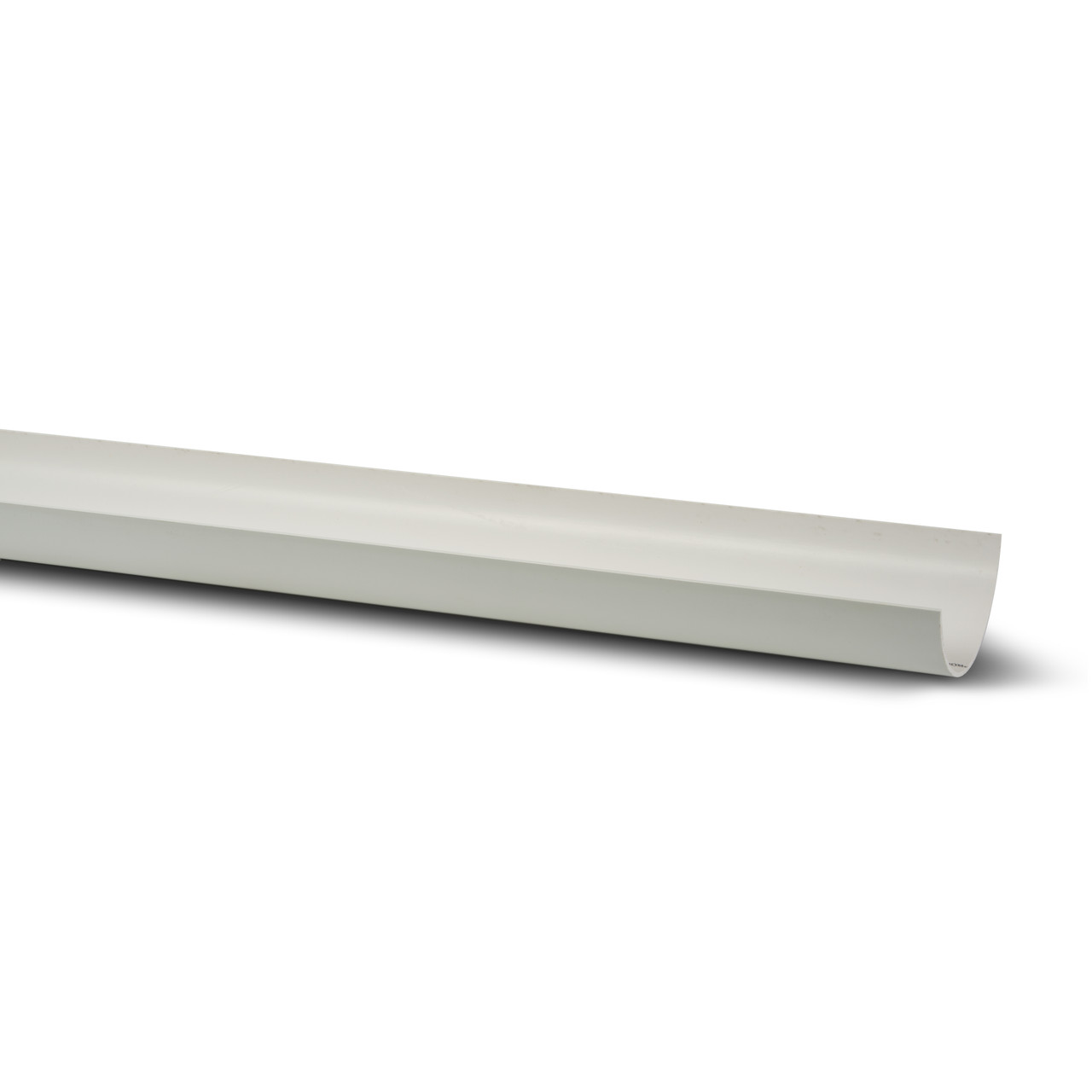 Photograph of Polypipe Half Round 112mm White Gutter 4m