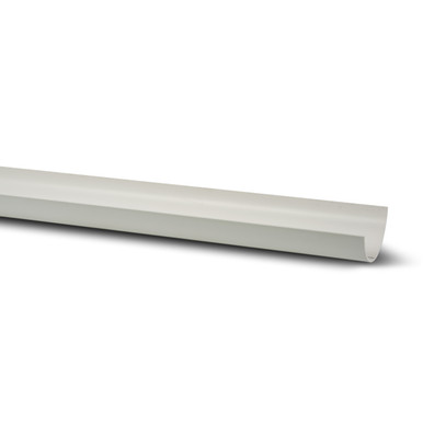 Further photograph of Polypipe Half Round 112mm White Gutter 4m