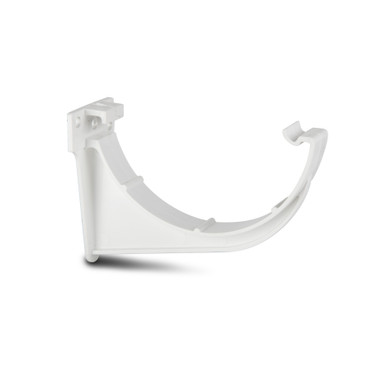 Further photograph of Polypipe Half Round 112mm White Gutter Fascia Bracket