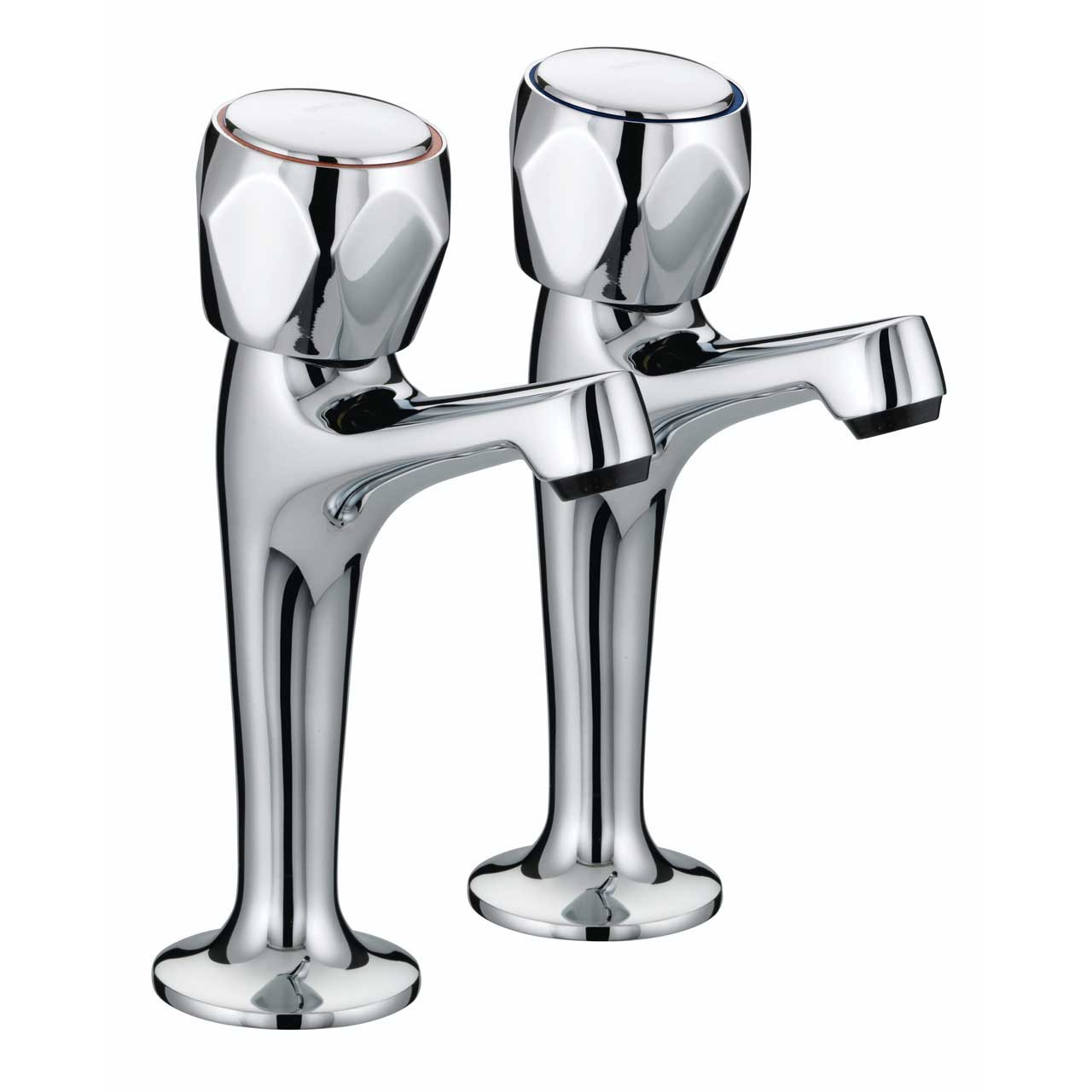 Photograph of Bristan Value Club High Neck Pillar Taps Chrome