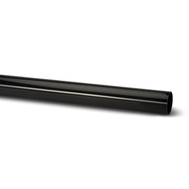 Further photograph of Polypipe Round Pipe 68mm Black 4.0m